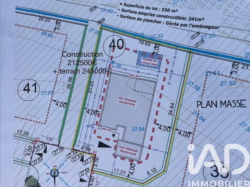 Terrain - 550 m²