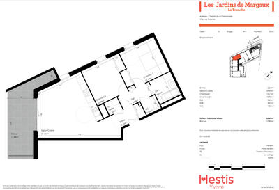 Appartement - 67 m² - 3 pièces