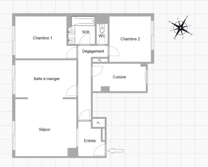 Appartement - 74 m² - 4 pièces