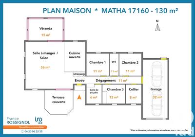 Maison - 130 m² - 5 pièces