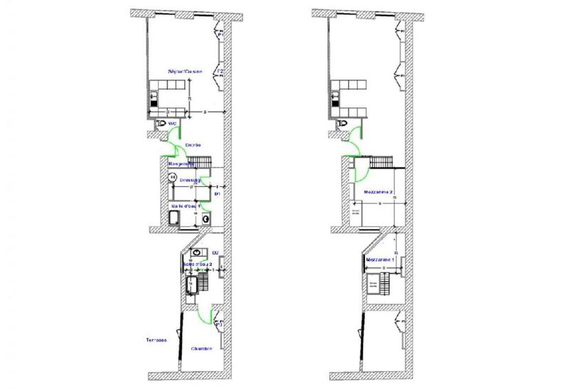 Appartement - 100 m² - 3 pièces