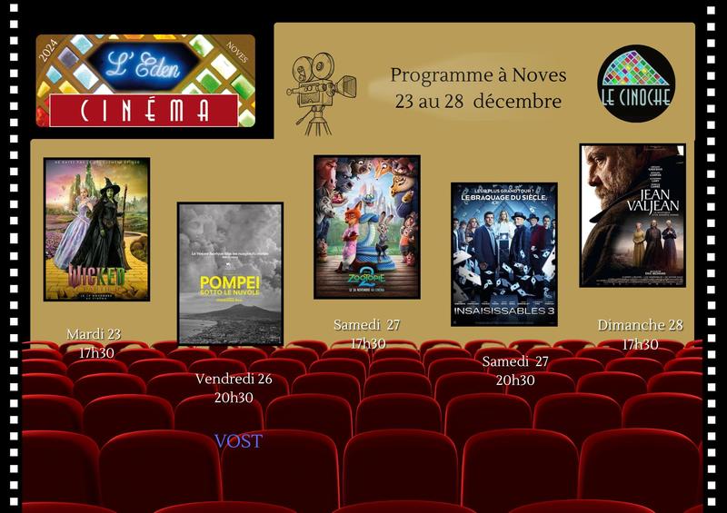 Programme Cinéma de l'Eden