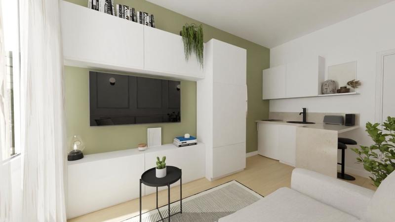 Appartement ancien - 20 m² - 1 pièce