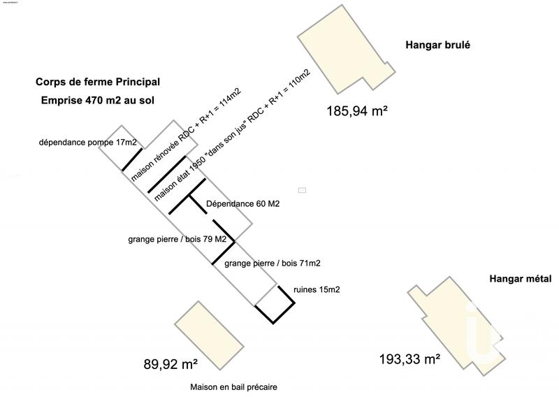 Ferme - 900 m² - 10 pièces