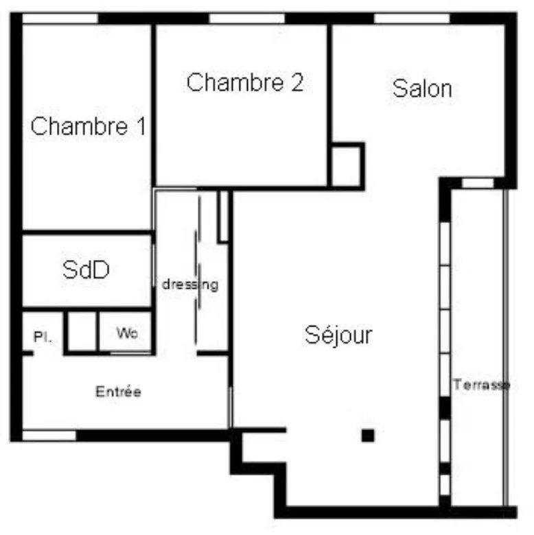 Appartement - 63 m² - 3 pièces