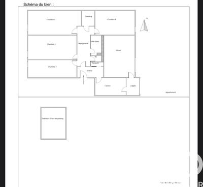 Appartement - 87 m² - 4 pièces