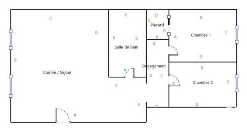 Appartement - 60 m² - 3 pièces