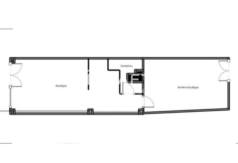 Local commercial - 42 m² - 2 pièces