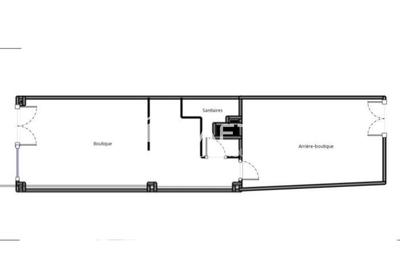 Local commercial - 42 m² - 2 pièces