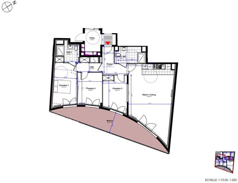 Appartement - 87 m² - 4 pièces