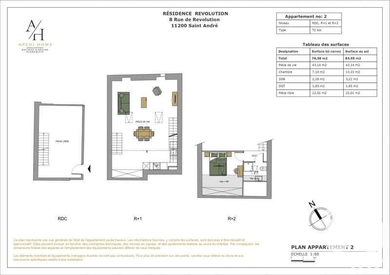 Loft - 139 m² - 2 pièces