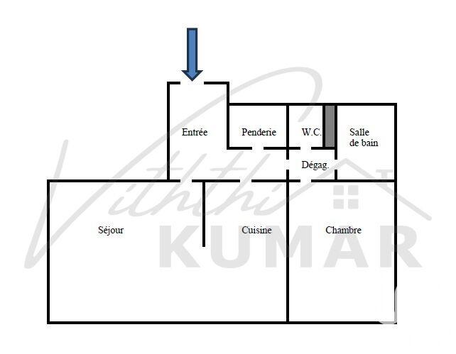 Appartement - 51 m² - 2 pièces