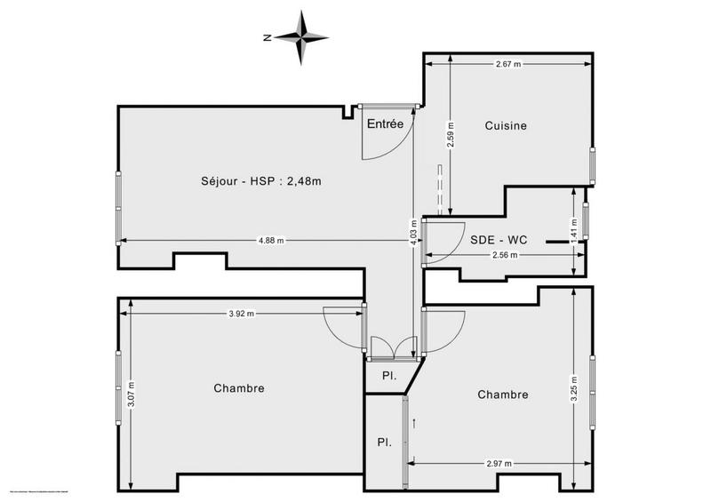 Appartement - 40 m² - 3 pièces