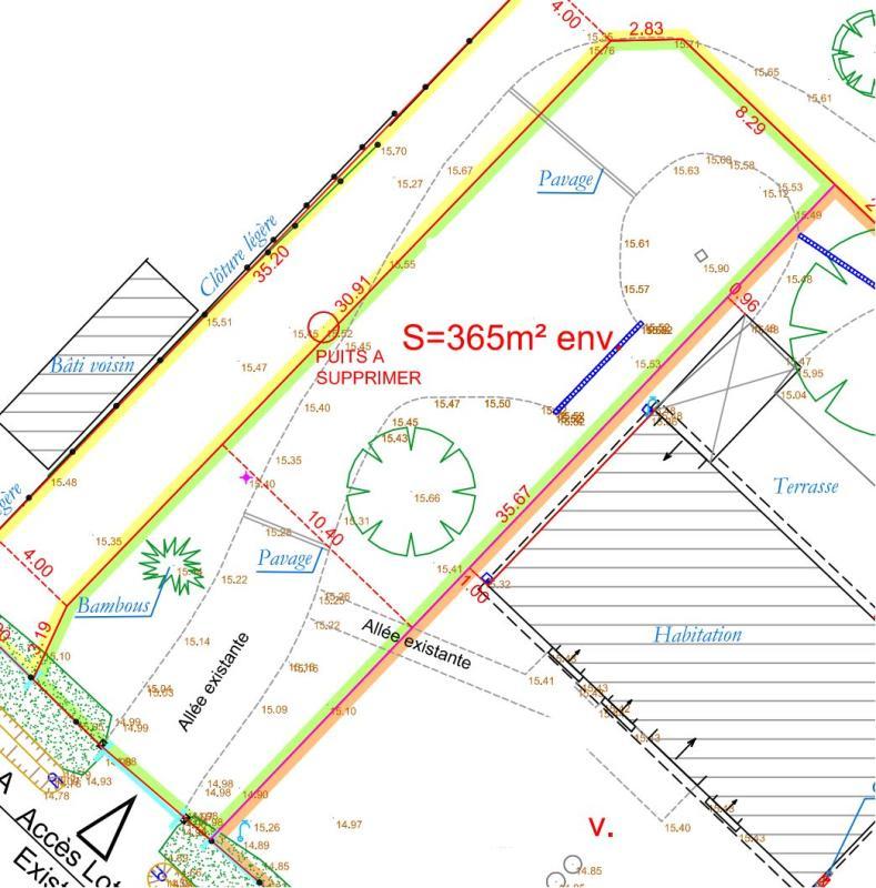 Terrain constructible - 365 m²