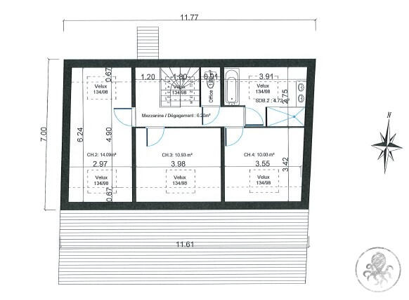 Maison - 113 m² - 4 pièces