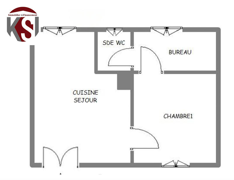 Maison - 35 m² - 2 pièces