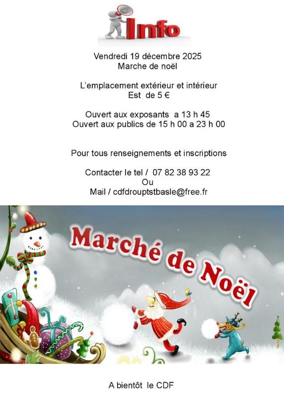 Marché de Noël à Droupt-Saint-Basle