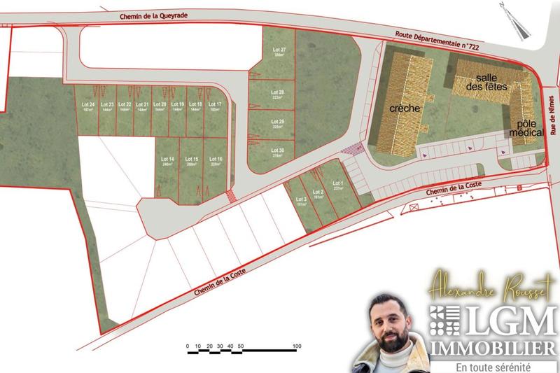Terrain constructible - 161 m²