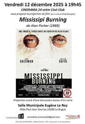 Ciné Club - Mississippi Burning (en V.O sous titrée)