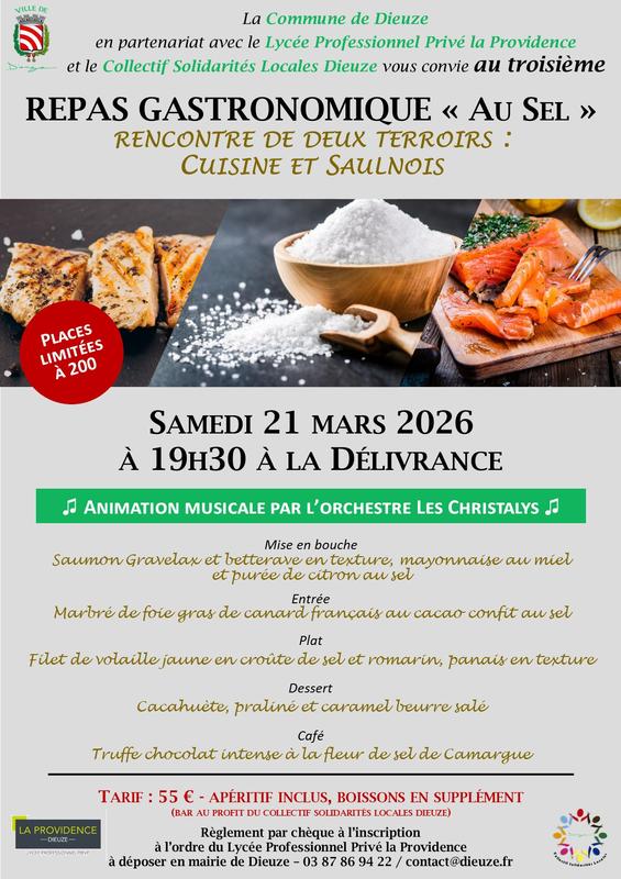 Repas gastronomique - "Au Sel"