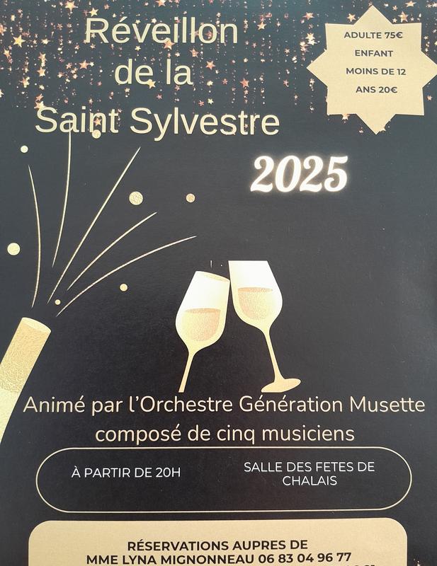 Réveillon dansant Saint Sylvestre