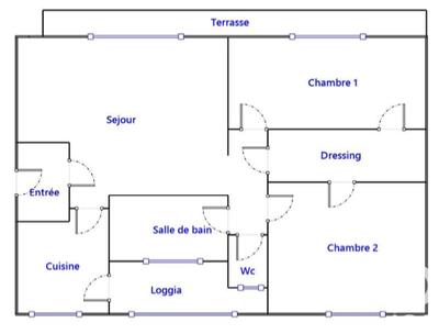 Appartement - 60 m² - 3 pièces