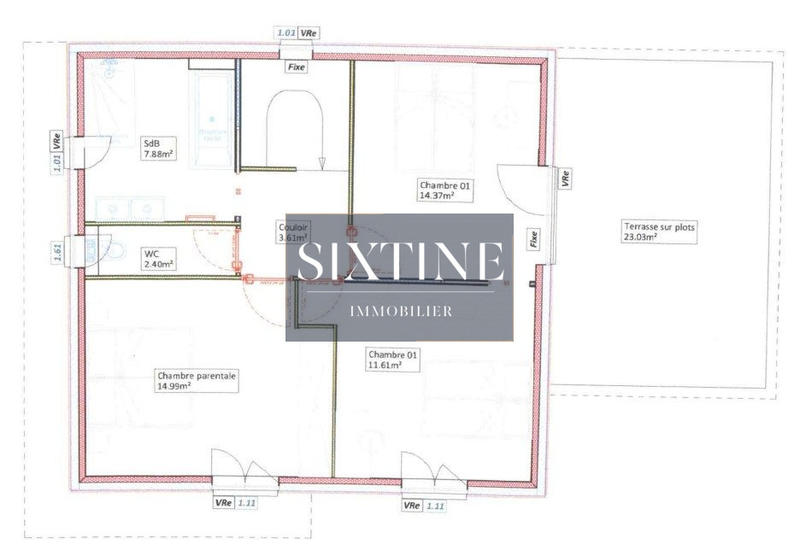 Maison contemporaine - 131 m² - 5 pièces