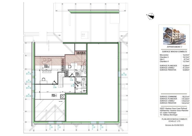 Appartement - 140 m² - 5 pièces
