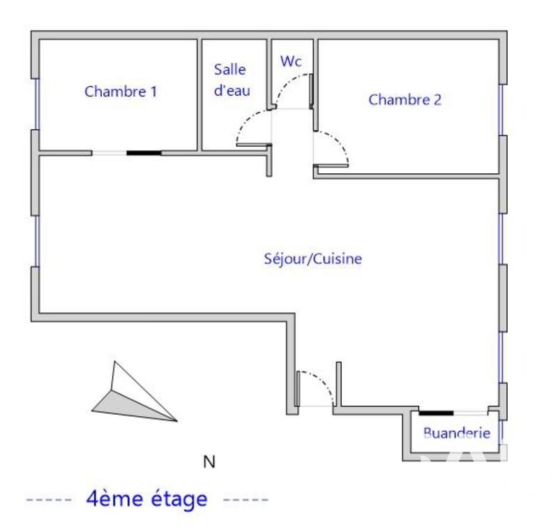 Appartement - 65 m² - 3 pièces