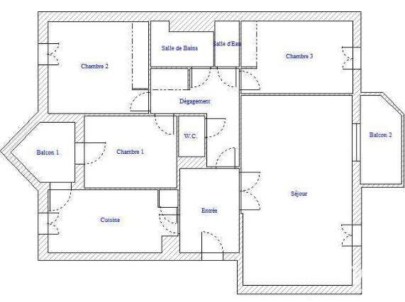 Appartement - 95 m² - 4 pièces