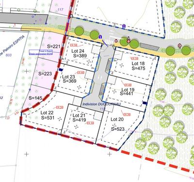 Terrain constructible - 592 m²