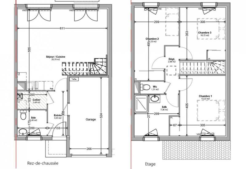 Maison - 86 m² - 4 pièces