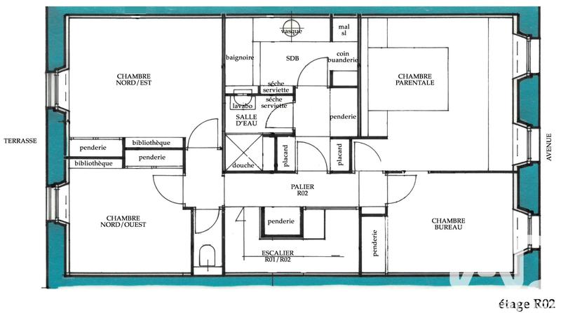 Appartement - 187 m² - 7 pièces