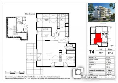 Appartement - 78 m² - 4 pièces