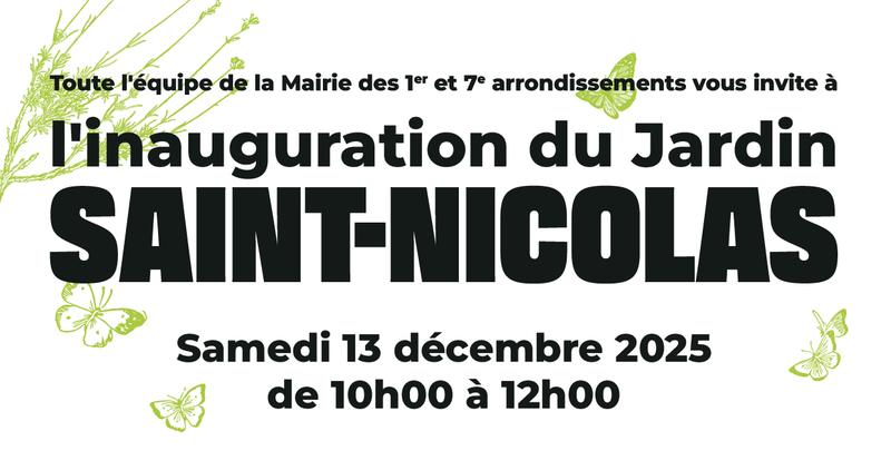 Inauguration du Jardin Saint-Nicolas