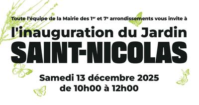 Inauguration du Jardin Saint-Nicolas