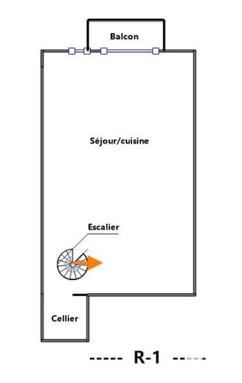 Duplex - 59 m² - 3 pièces