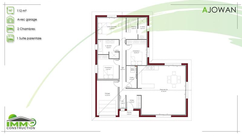 Maison - 90 m² - 4 pièces