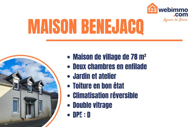 Maison - 78 m² - 3 pièces