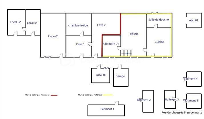 Maison de village - 77 m² - 5 pièces