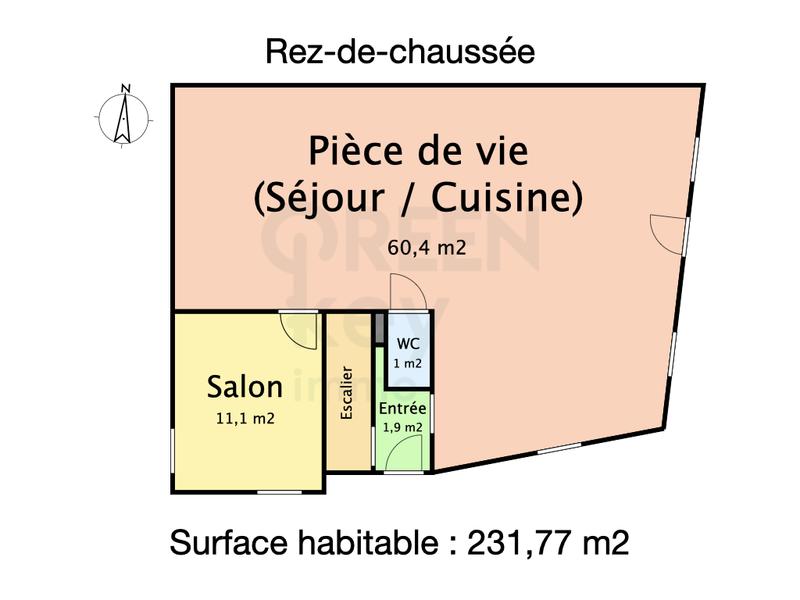 Maison - 232 m² - 8 pièces
