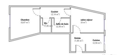 Appartement - 26 m² - 2 pièces