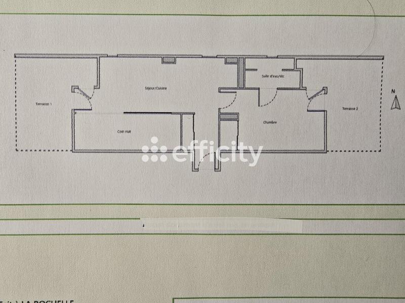 Appartement - 46 m² - 2 pièces