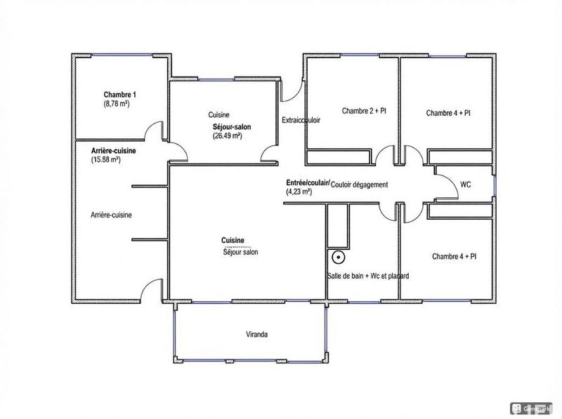 Maison - 130 m² - 5 pièces