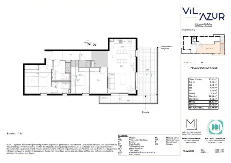 Appartement - 83 m² - 4 pièces