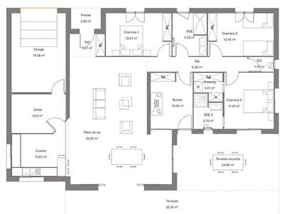 Maison - 126 m² - 5 pièces