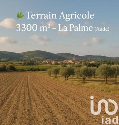 Terrain agricole - 3 300 m²