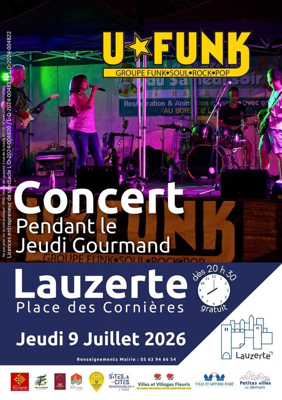 Concert du groupe Ufunk lors du Jeudi Gourmand
