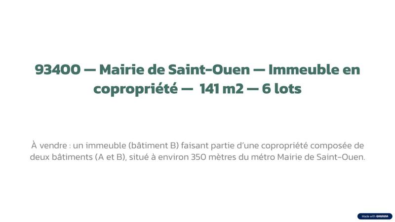 Immeuble - 140 m² - 11 pièces