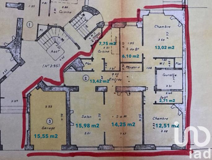 Appartement - 90 m² - 4 pièces